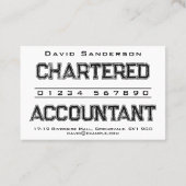 Visitekaartje charteraccountant (Achterkant)