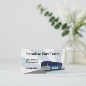 Visitekaartje charterbus (Staand voorkant)