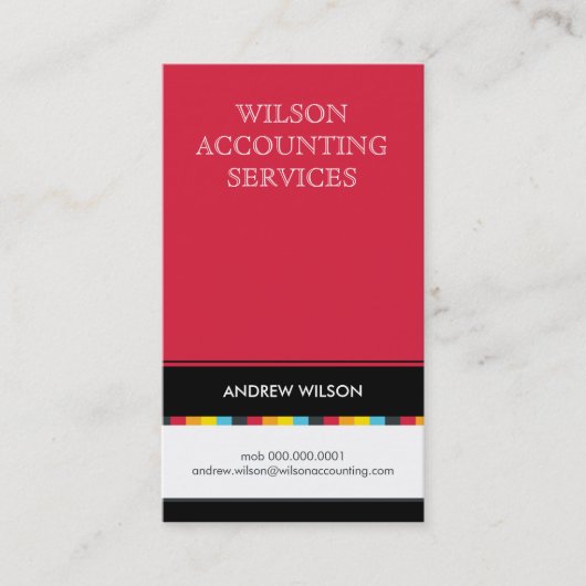 VISITEKAARTJE :: checker 2P (Voorkant)