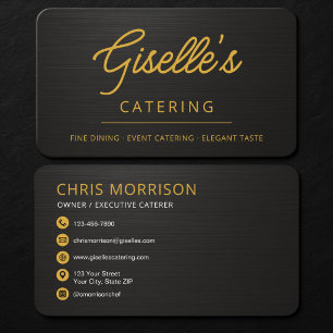 Visitekaartje Chef Catering