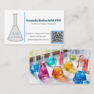 Visitekaartje Chemie Thema Professor Scheikundige