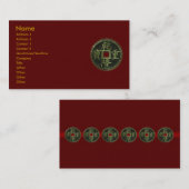 Visitekaartje Chinese munten (Voorkant / Achterkant)