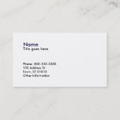 Visitekaartje Christelijke berging (Achterkant)