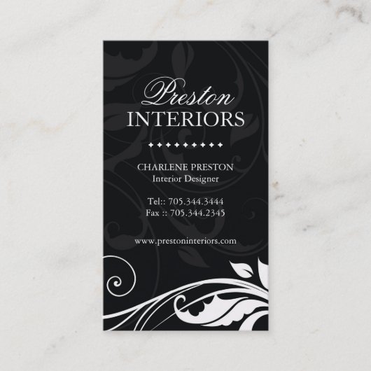 Visitekaartje Classy Interiors (Voorkant)