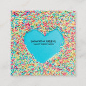 Visitekaartje | Colorful Sprinkle Heart (Voorkant)