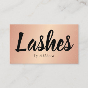 visitekaartje - Confetti Lashes Roos Gold