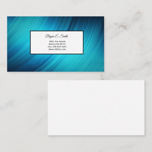 Visitekaartje Contactkaartje (Voorkant / Achterkant)