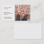 Visitekaartje contractant (Voorkant / Achterkant)