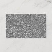 VISITEKAARTJE Cool Bold Captured Silver Glitter (Achterkant)