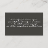 Visitekaartje Cross en lucht (Achterkant)