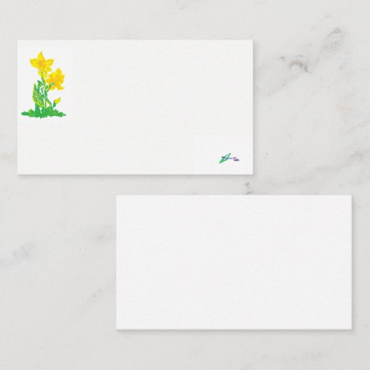 Visitekaartje/Daffodils Visitekaartje (Voorkant / Achterkant)