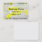 Visitekaartje -Daisies Natuur (Voorkant / Achterkant)