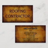 Visitekaartje dakcontractant (Voorkant / Achterkant)