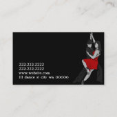 Visitekaartje Dance Instructor Studio Lessons (Achterkant)