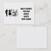 Visitekaartje DANCE STUDIO/DANCE INSTRUCTOR (Voorkant / Achterkant)