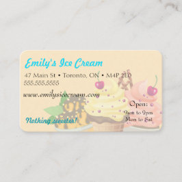 visitekaartje, decoratieve ijskap visitekaartje