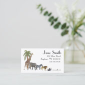 Visitekaartje dierentuin (Staand voorkant)