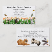 visitekaartje dierenvrienden Pet Sitting (Voorkant / Achterkant)