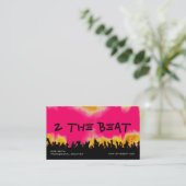 Visitekaartje Disk Jockey (Staand voorkant)