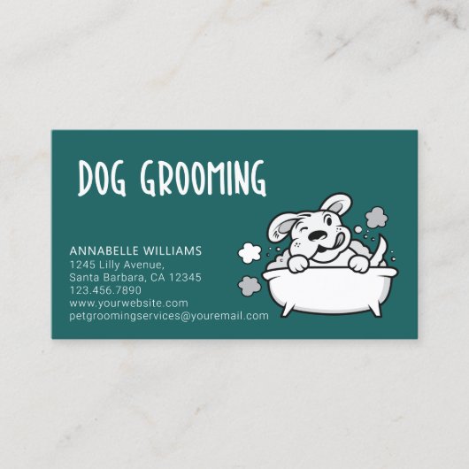 Visitekaartje Dog Grooming Services (Voorkant)