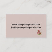 Visitekaartje Dog Grooming Services (Achterkant)