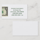 visitekaartje "Dollar Bill" (Voorkant / Achterkant)