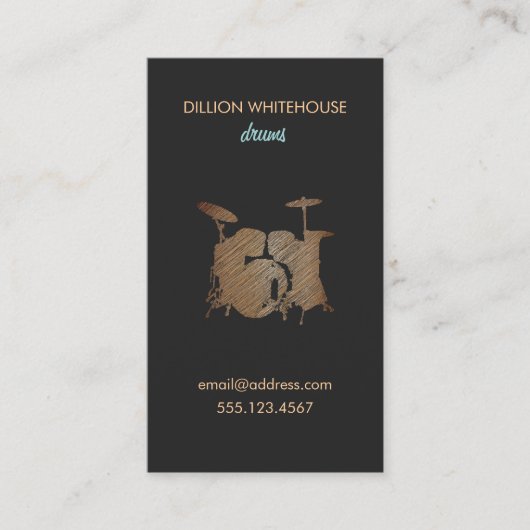 Visitekaartje Drumset (Voorkant)