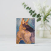 visitekaartje, Duitse herderredding Visitekaartje (Staand voorkant)