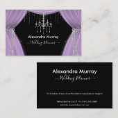 Visitekaartje Editable Designer/Wedding Planner (Voorkant / Achterkant)