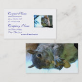 Visitekaartje eekhoorn (Voorkant / Achterkant)