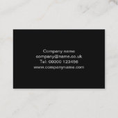 Visitekaartje eenvoudig zwart-wit (Achterkant)