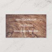 visitekaartje eikenboom (Achterkant)