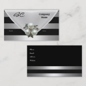 Visitekaartje Elegant Black Pearl Jewel (Voorkant / Achterkant)