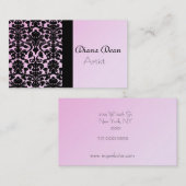 VISITEKAARTJE ELEGANT DAMASK (Voorkant / Achterkant)