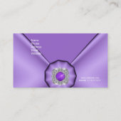 Visitekaartje Elegant Mauve Paarse Juweel (Achterkant)