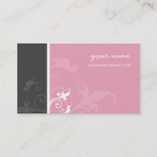 VISITEKAARTJE Elegant Organic Verve Pink Grey