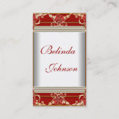 Visitekaartje Elegant Rood Goud Wit Elite (Achterkant)