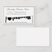 Visitekaartje Elegant Two Tone Laundry Services (Voorkant / Achterkant)