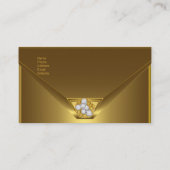 Visitekaartje Elegant Wild Gold Black Purse (Achterkant)