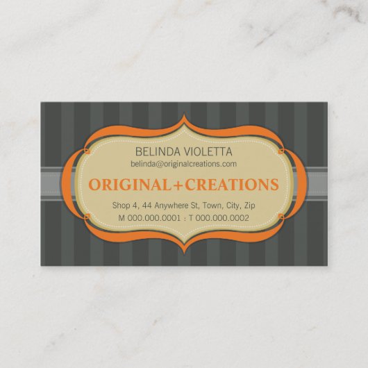 VISITEKAARTJE :: elegante flamboyante L10 (Voorkant)