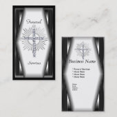 Visitekaartje Elegante Uitvaartdiensten Chrome Eli (Voorkant / Achterkant)