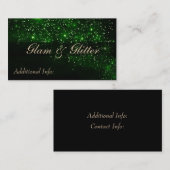 Visitekaartje Emerald Sparkle (Voorkant / Achterkant)