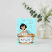 Visitekaartje Emmer bubbels blauw (Staand voorkant)