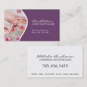 Visitekaartje estheticus en Nail Technicia (Voorkant / Achterkant)