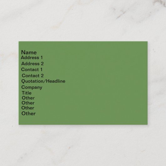 Visitekaartje Euroformaat (Voorkant)