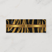 Visitekaartje Exotic African Zebra Gold (Achterkant)