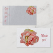Visitekaartje Fabric Rozen coördineren (Voorkant / Achterkant)