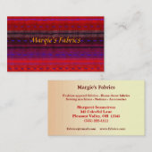 Visitekaartje Fabric Store (Voorkant / Achterkant)