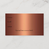 Visitekaartje Faux Fabric Copper (Achterkant)