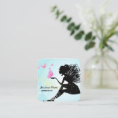 visitekaartje - fee, vlinder, fantastisch (Staand voorkant)